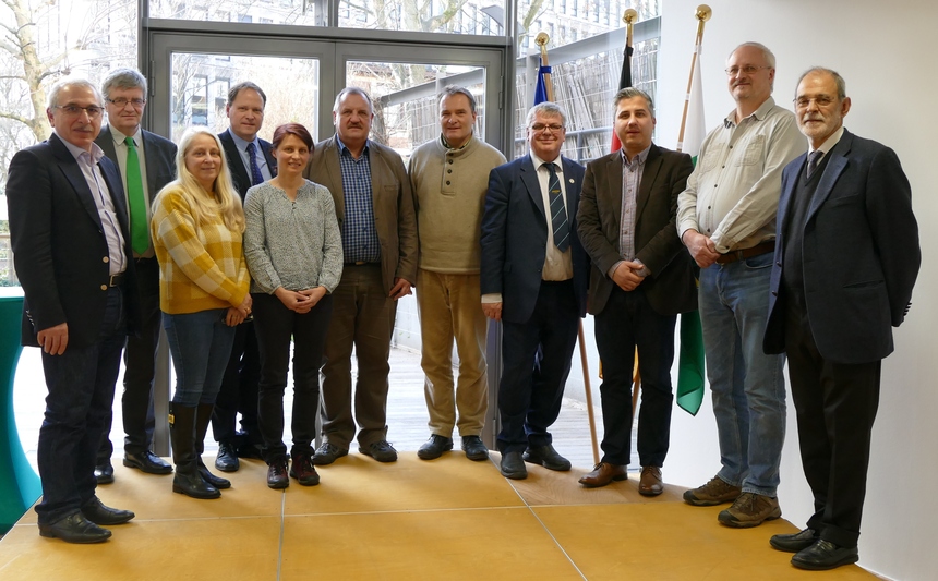 Gruppenbild der Teilnehmer mit Dienststellenleiter SVB Avenarius 