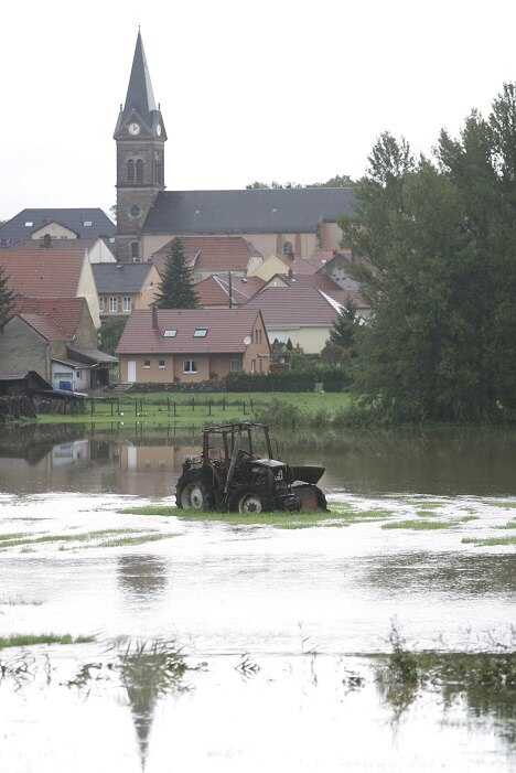 Traktor im Wasser