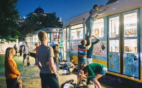 Kunstprojekt Straßenbahn Chemnitz